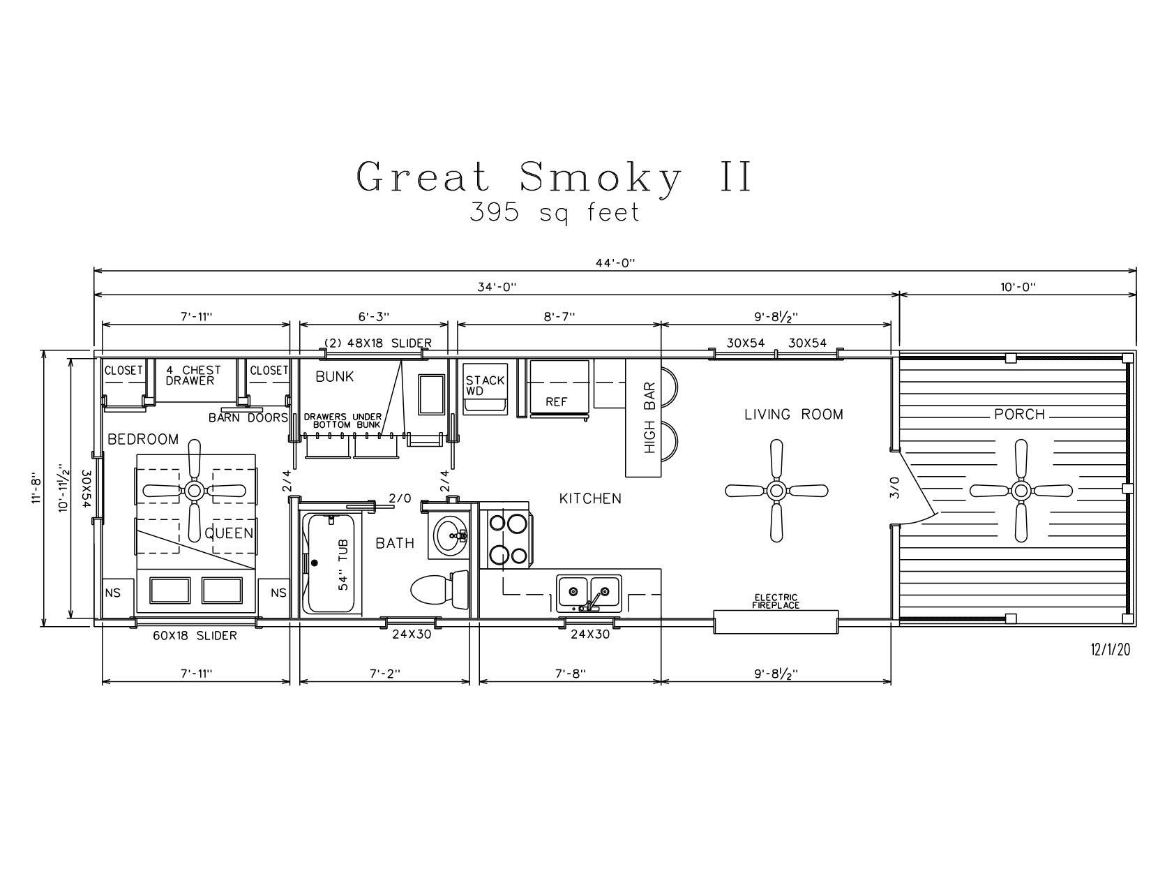 Great Smoky II Park Model Log Cabins