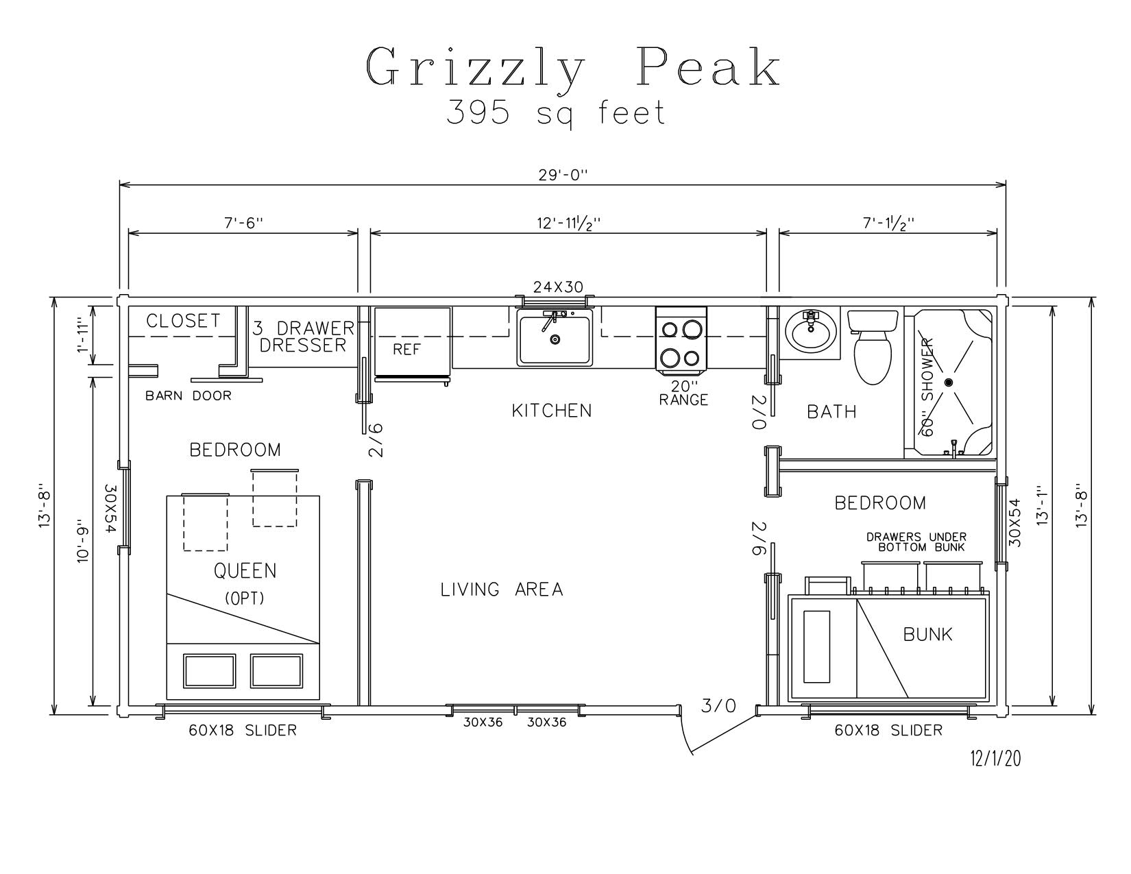 Grizzly Peak Park Model Log Cabin