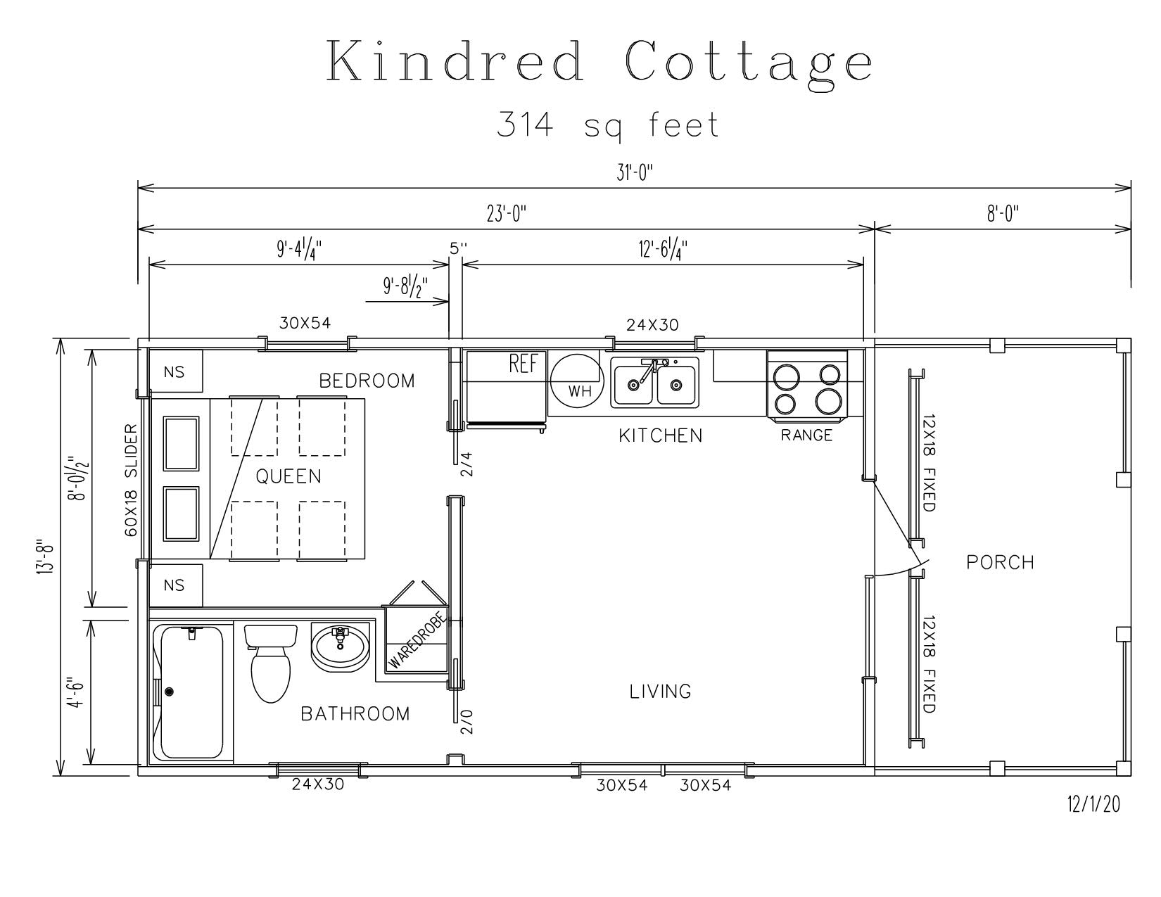 Kindred Cottage Park Model Log Cabin